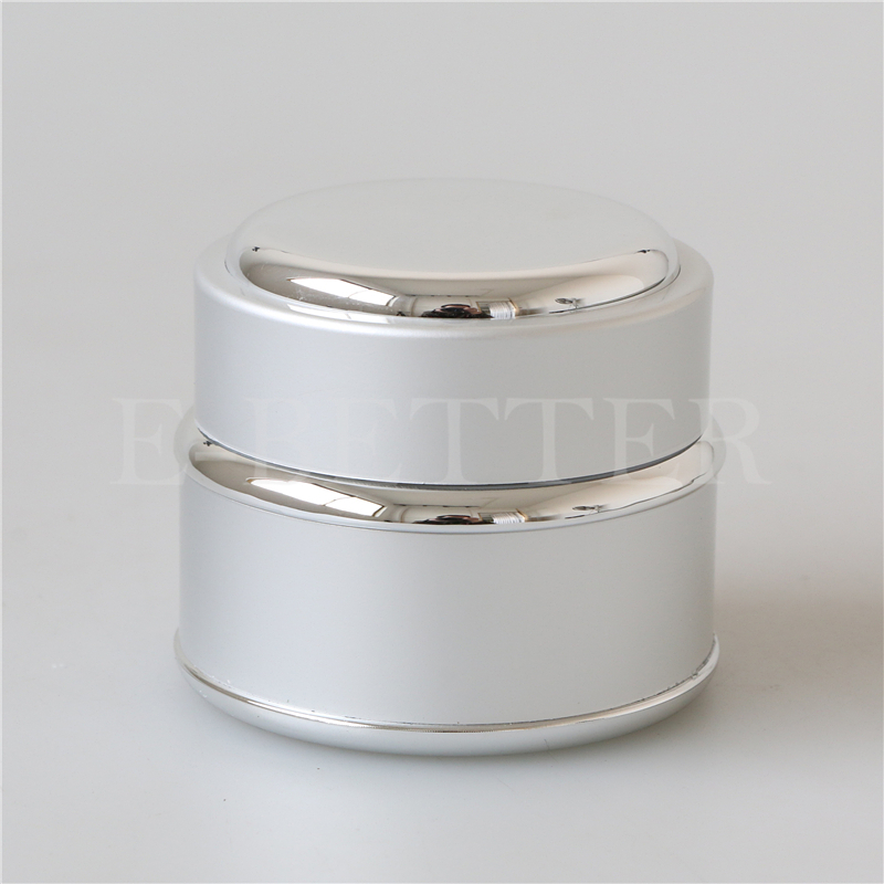 Wholesale luxury small 30ml 30g white black gold pp plastic cosmetic cream jar