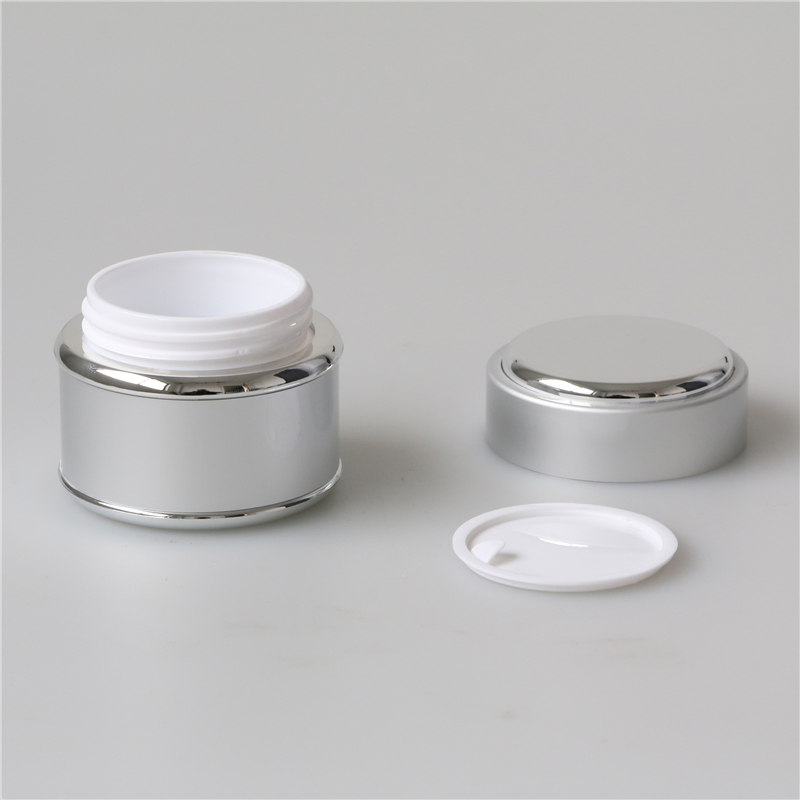 Wholesale luxury small 30ml 30g white black gold pp plastic cosmetic cream jar