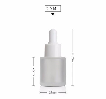 Wholesale manufacturer 30ml empty frosted dropper serum glass dropper bottle