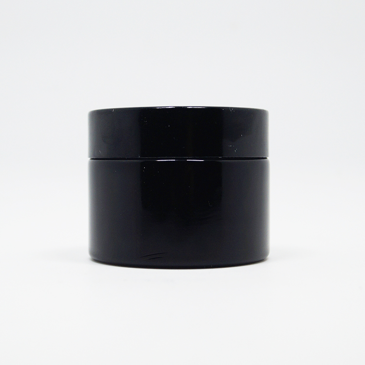 Wholesale manufacturer black glass jar with lid glass jar with lid metal 30g 50g 60g 100g cosmetic glass jar