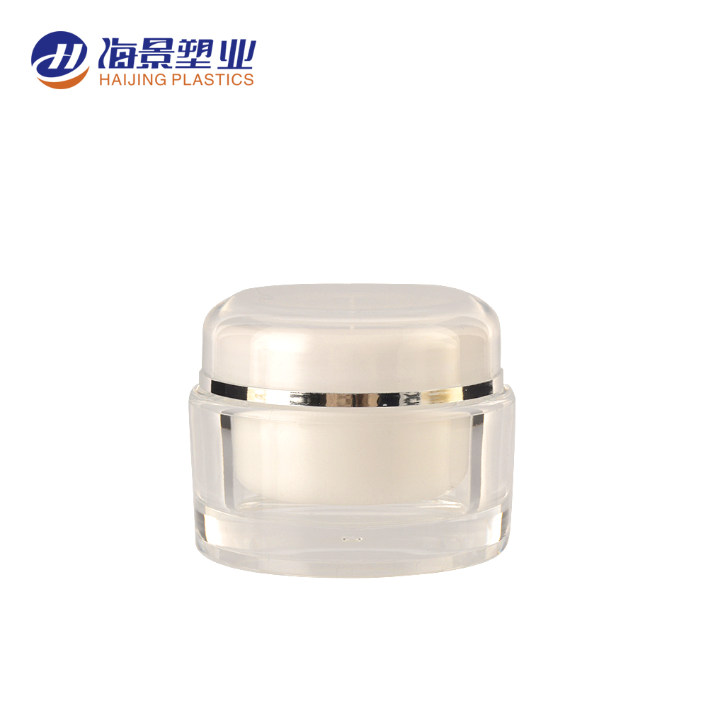 Wholesale manufacturers price eco friendly round plastic acrylic fancy empty cosmetic mask jar