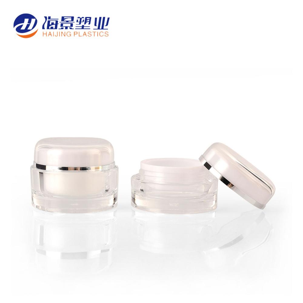 Wholesale manufacturers price eco friendly round plastic acrylic fancy empty cosmetic mask jar