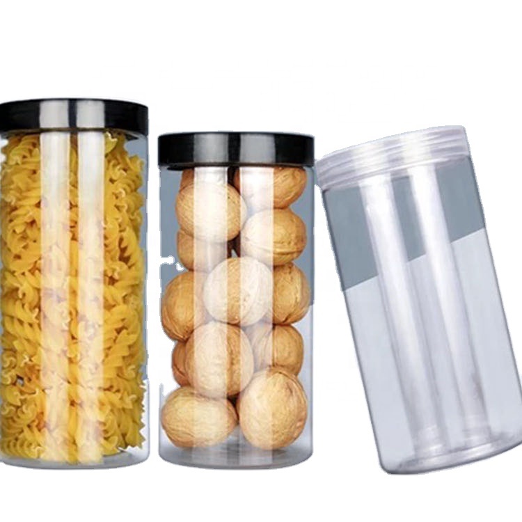 Wholesale mason jar lids plastic recycled food storage plastic jar bottle