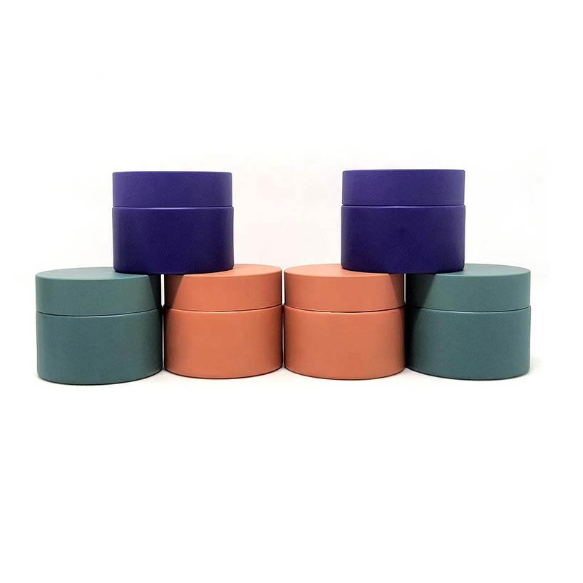 Wholesale matte colored 5g 10g 20g 30g 50g 100g frosted glass face cream jar