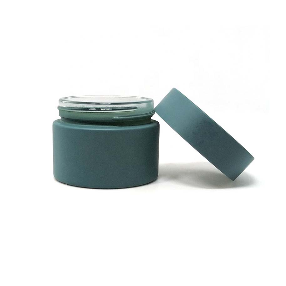 Wholesale matte colored 5g 10g 20g 30g 50g 100g frosted glass face cream jar
