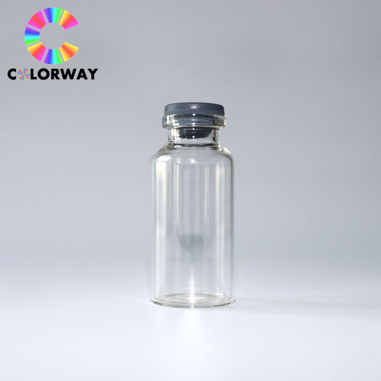 Wholesale medicine oral Injectable pill dropper bottle vial 2ml 3ml 5ml 10ml 15ml 20ml 30ml amber clear with rubber cap