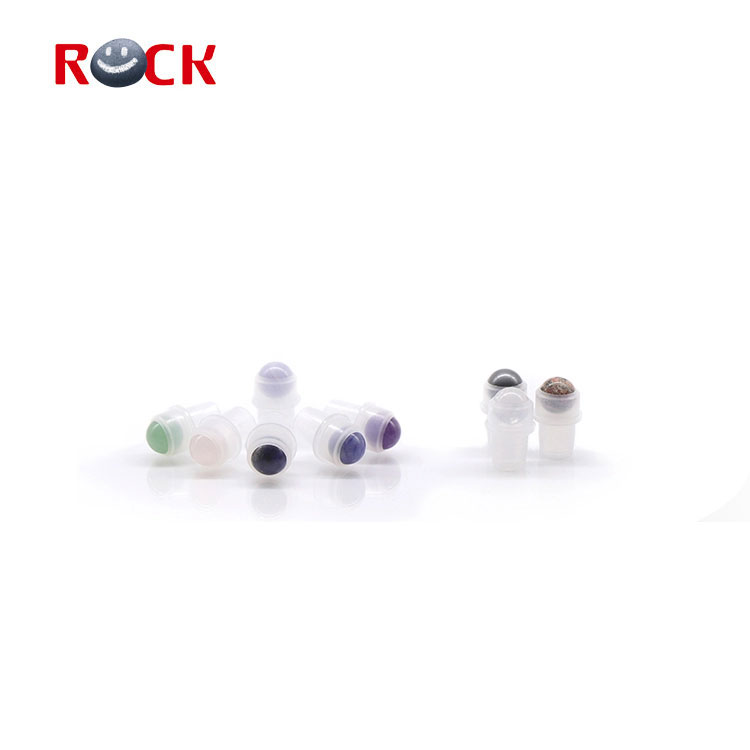 Wholesale mix type gemstone roller ball roll on bottle for essential oil