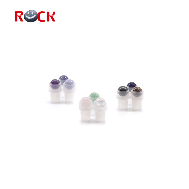 Wholesale mix type gemstone roller ball roll on bottle for essential oil