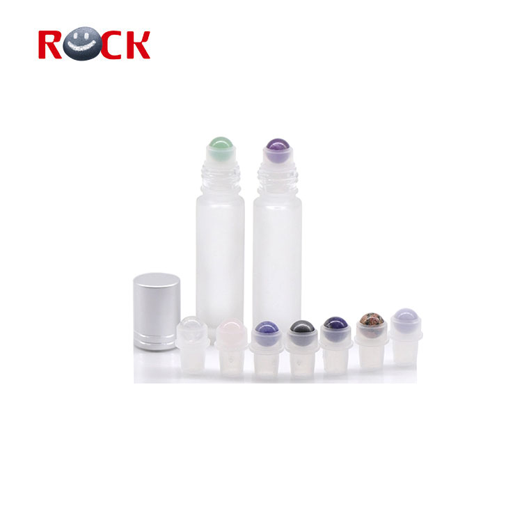 Wholesale mix type gemstone roller ball roll on bottle for essential oil