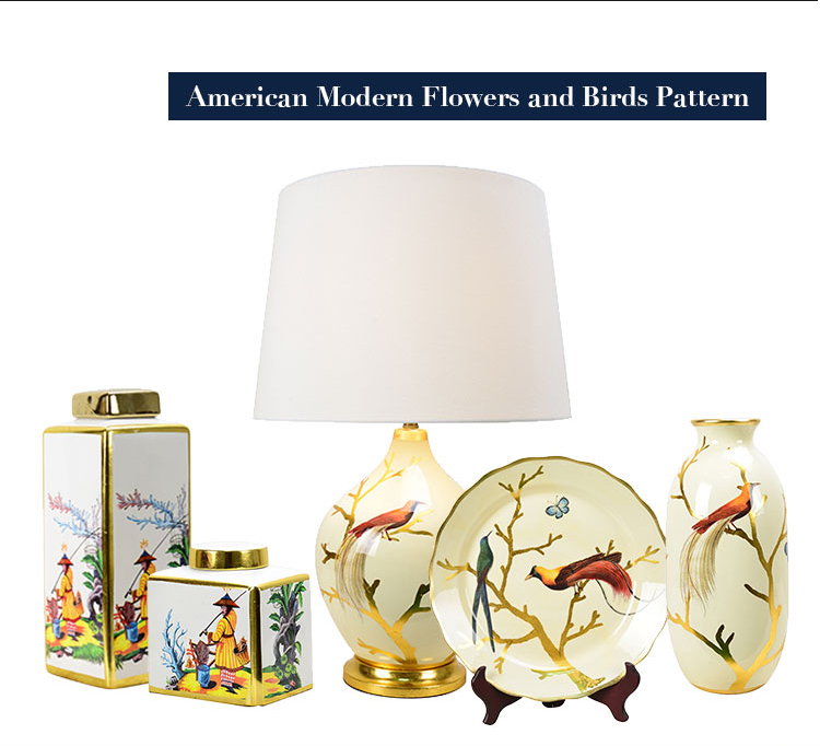 Wholesale modern simple porcelain ceramic Ginger jar