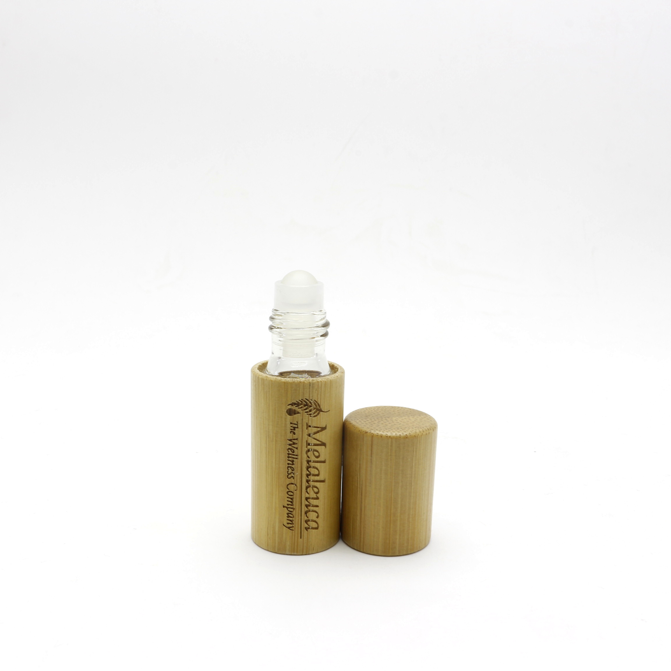 Wholesale new aromatherapy essential oil bamboo roller bottle  5ml 10ml 15ml Roller-076RL