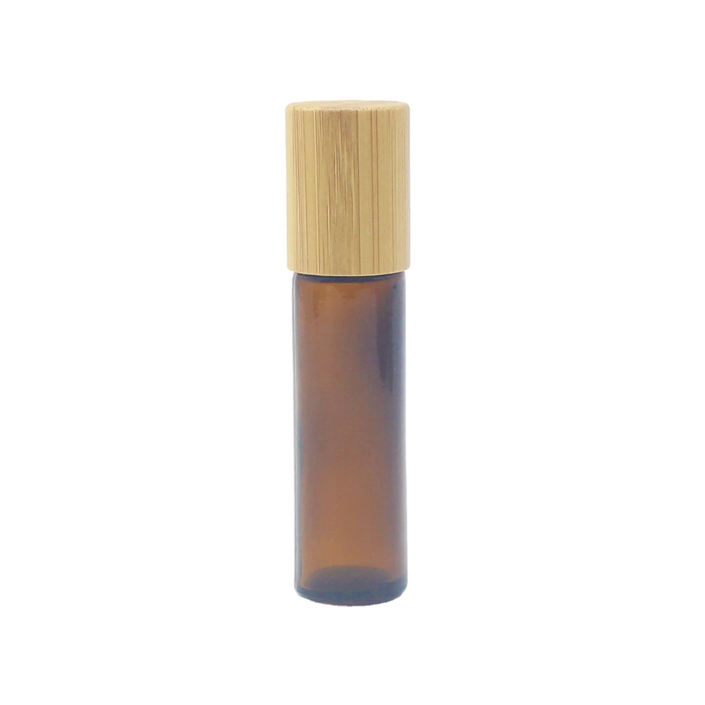 Wholesale new aromatherapy essential oil bamboo roller bottle 5ml 10ml with glass roller empty luxury BBJ-208