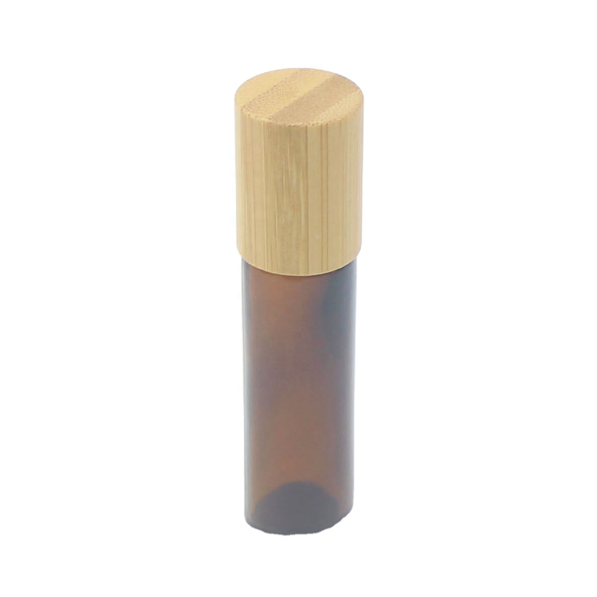 Wholesale new aromatherapy essential oil bamboo roller bottle 5ml 10ml with glass roller empty luxury BBJ-208