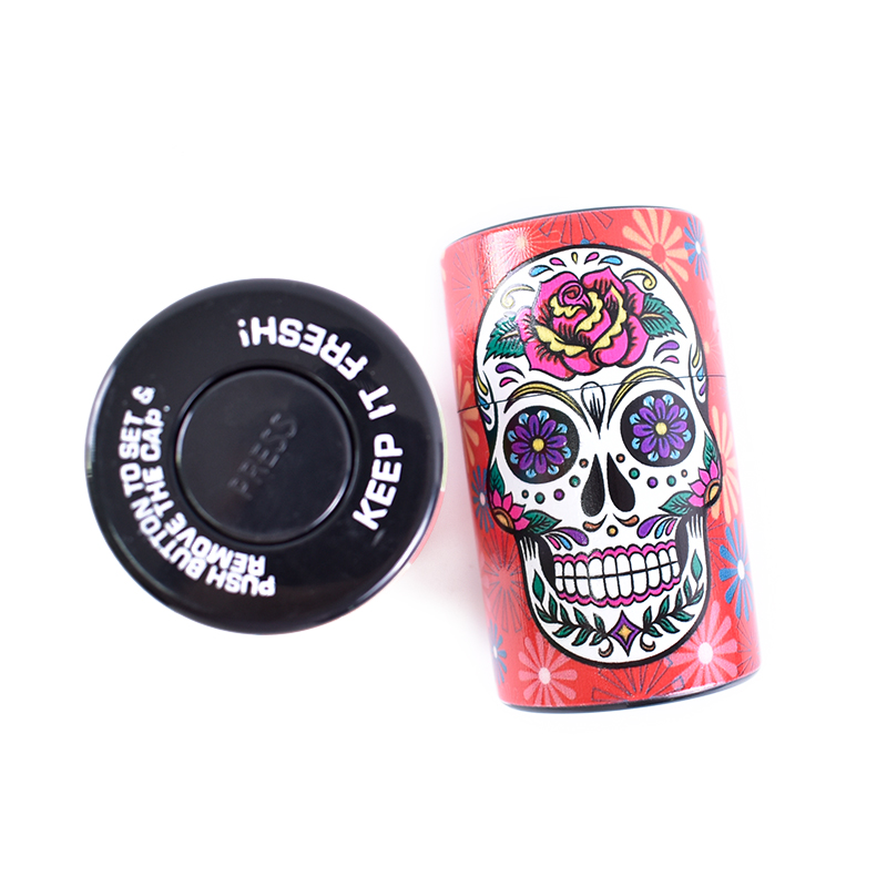 Wholesale new quality smell proof weed smoke new design Vacuum Plastic Airtight Herb Containers Tobacco Storage Box