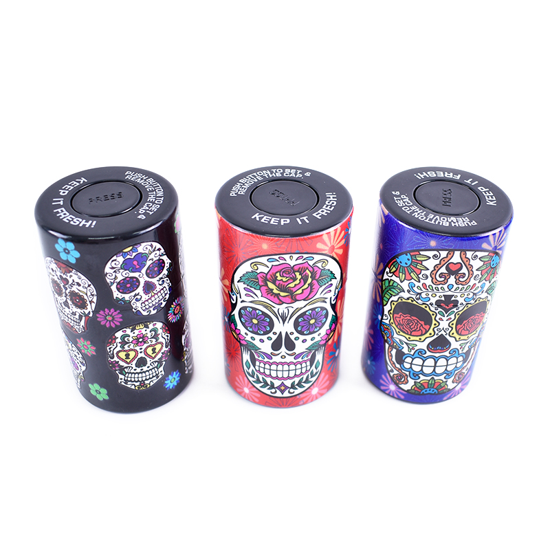 Wholesale new quality smell proof weed smoke new design Vacuum Plastic Airtight Herb Containers Tobacco Storage Box