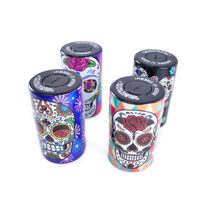 Wholesale new quality smell proof weed smoke new design Vacuum Plastic Airtight Herb Containers Tobacco Storage Box