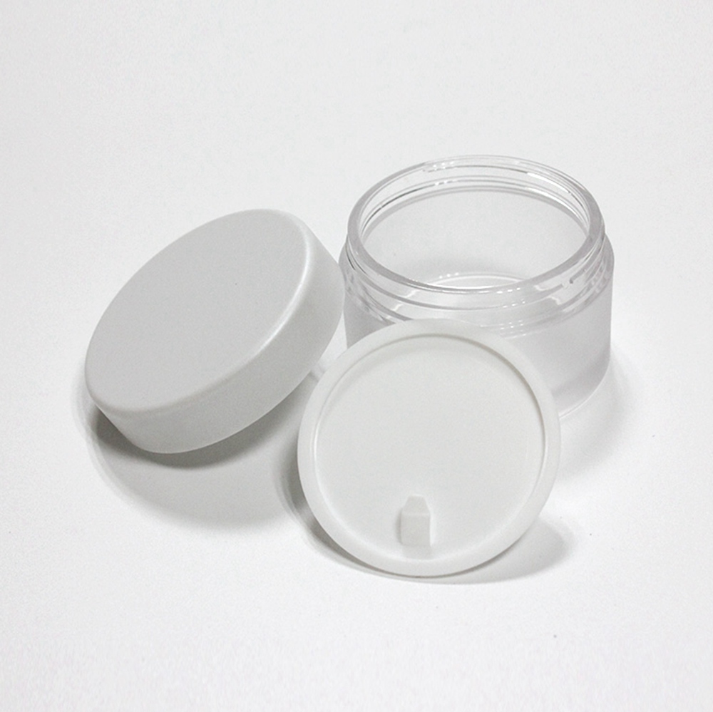 Wholesale new round smooth petg containers cosmetic skin jars