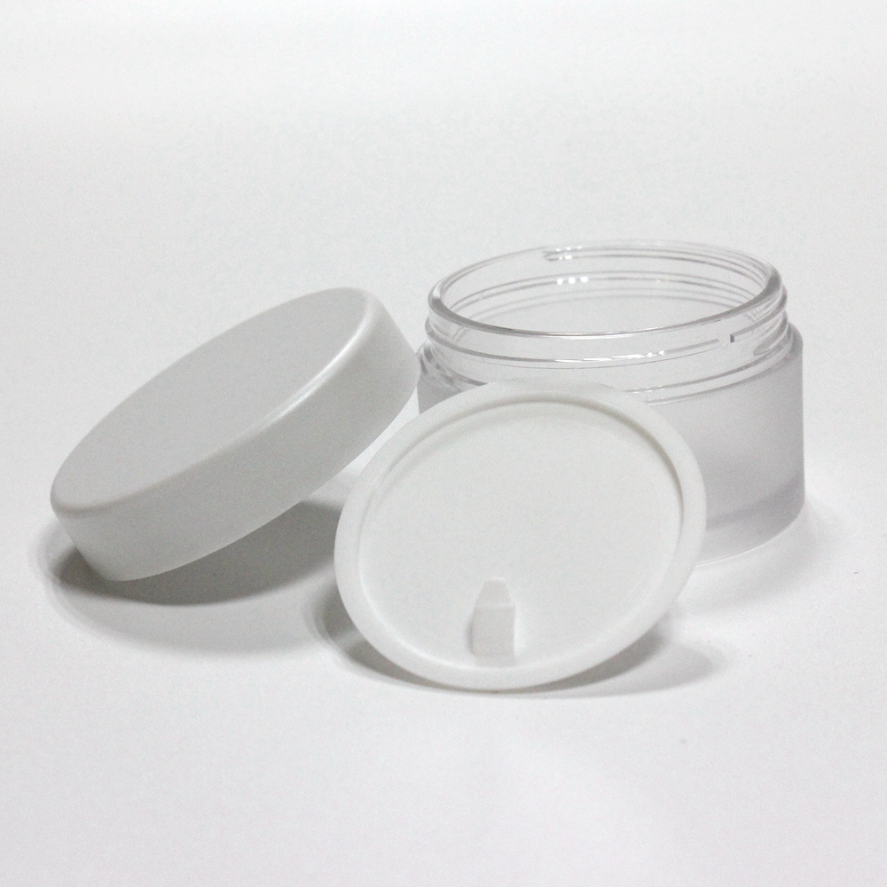 Wholesale new round smooth petg containers cosmetic skin jars