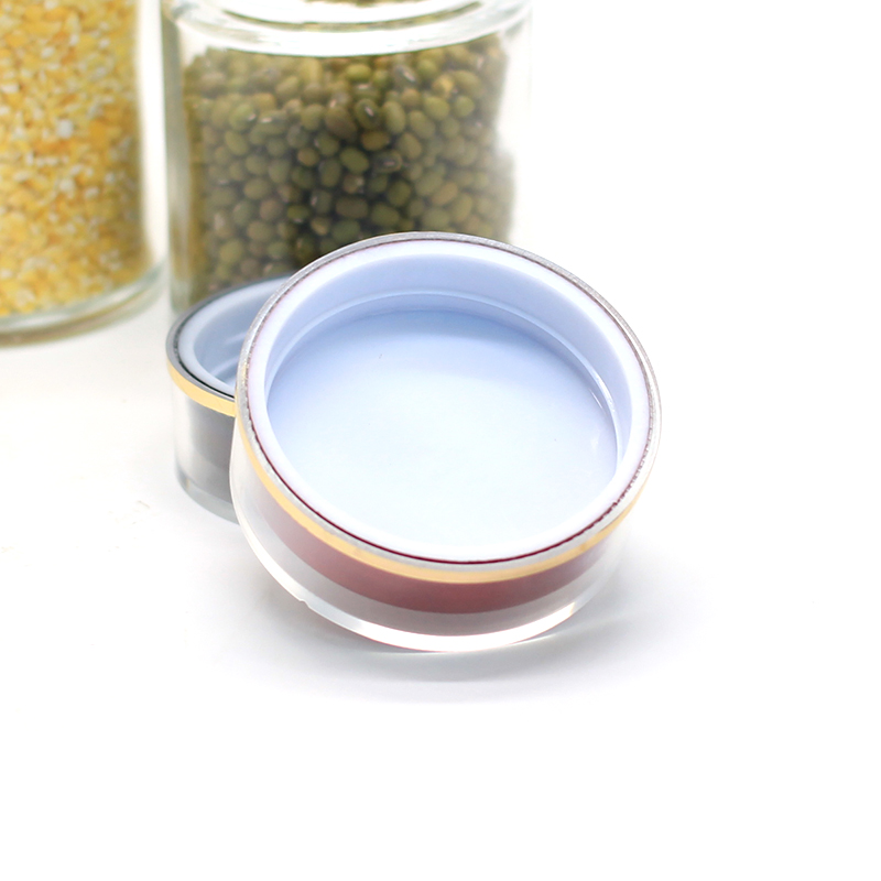 Wholesale new style round glass food storage jar with lid for kitchen