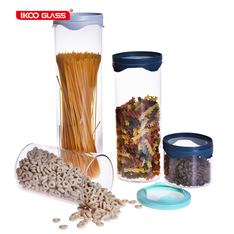 Wholesale non plastic 250ml jar glass cereal airtight food storage containers