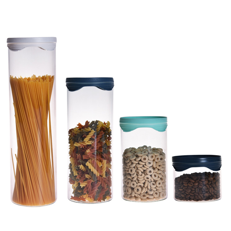 Wholesale non plastic 250ml jar glass cereal airtight food storage containers