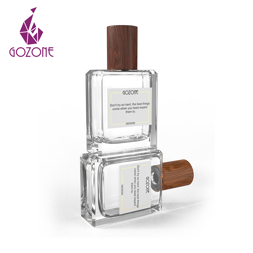 Wholesale oem luxury bottle glass for 50ml customized perfume bottles