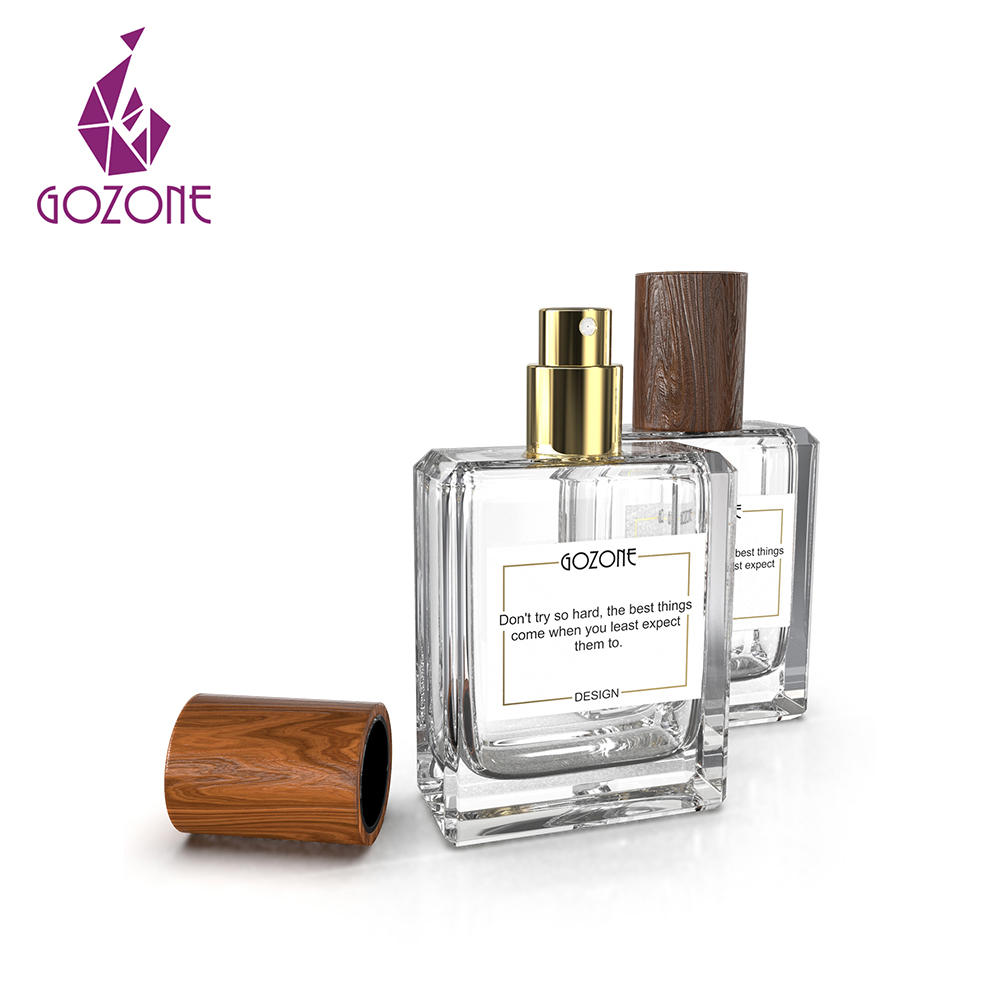 Wholesale oem luxury bottle glass for 50ml customized perfume bottles