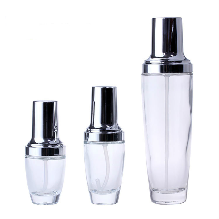 Wholesale packaging for cosmetics glass jar and glass bottles eco friendly cosmetic containers 30g 30ml 100ml with customizable