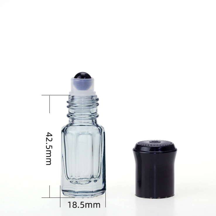 Wholesale perfume roller bottles 3ml essential oil glass natural stone roll on bottle