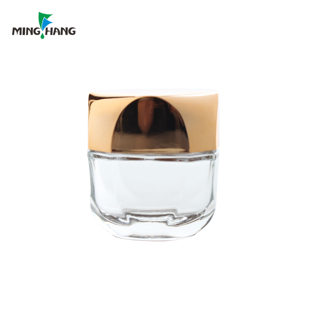Wholesale price body cosmetic packaging cream matte black glass jar