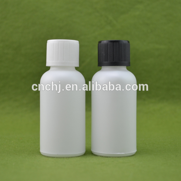 Wholesale price e liquid 10ml 20ml 30ml 50ml 60ml 100ml 120ml frosted matte white glass bottles dropper with temperproof cap
