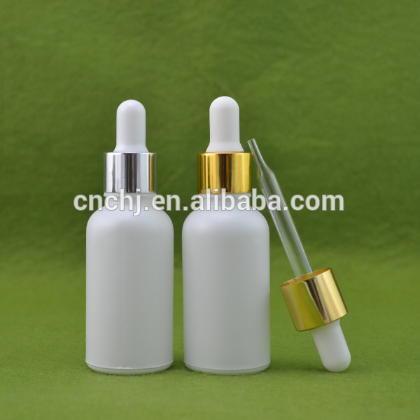 Wholesale price e liquid 10ml 20ml 30ml 50ml 60ml 100ml 120ml frosted matte white glass bottles dropper with temperproof cap