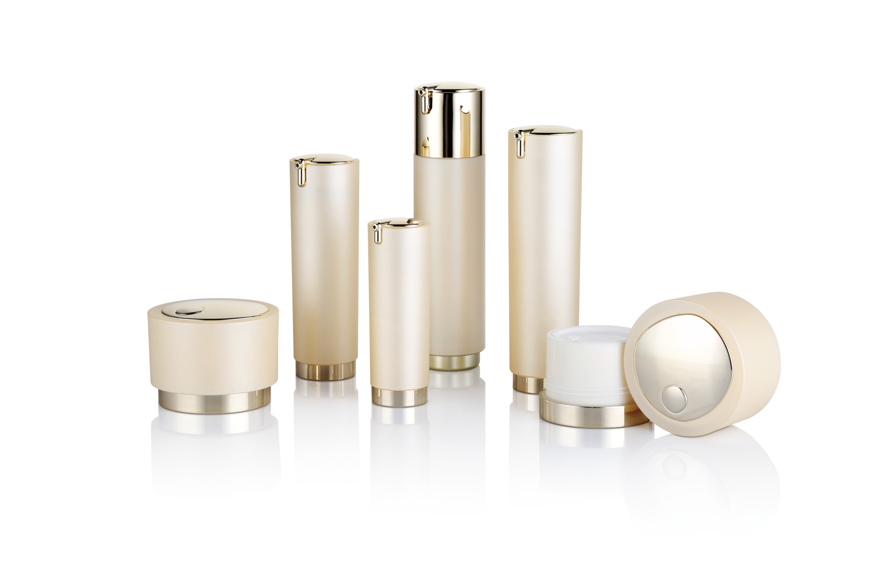 Wholesale price eco friendly plastic white cosmetic packaging 30g 50g empty face cream jar