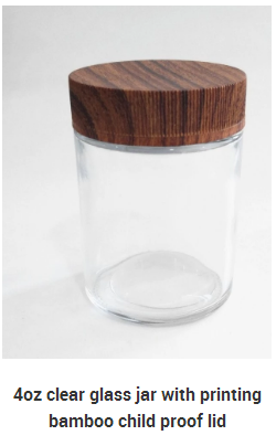 Wholesale price weed storage jar GLASS CONTAINERS child proof glass jar hemp packaging jars glass