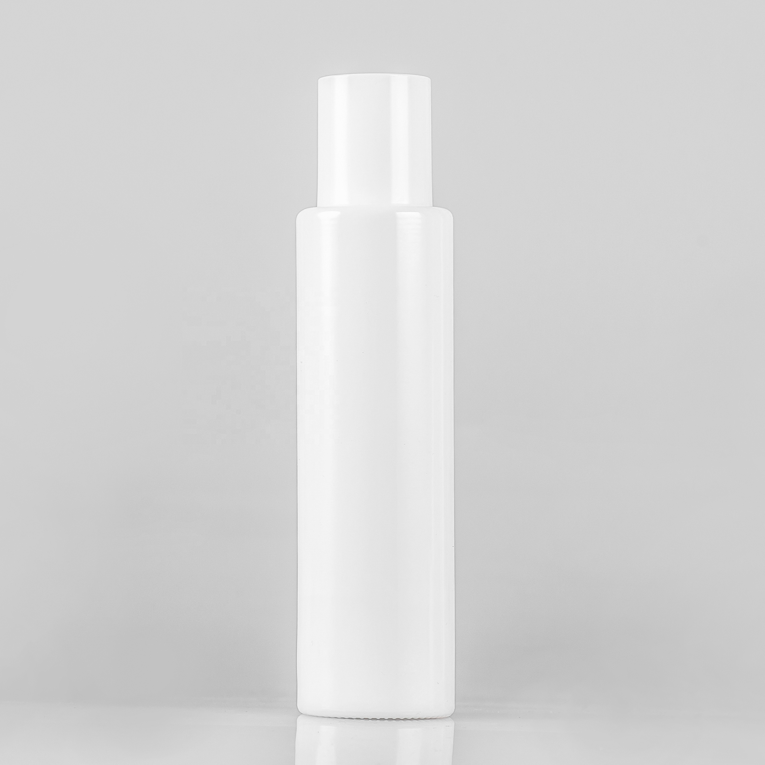 Wholesale price white opal glass flat bottle for skincare cosmetic packaging made in China