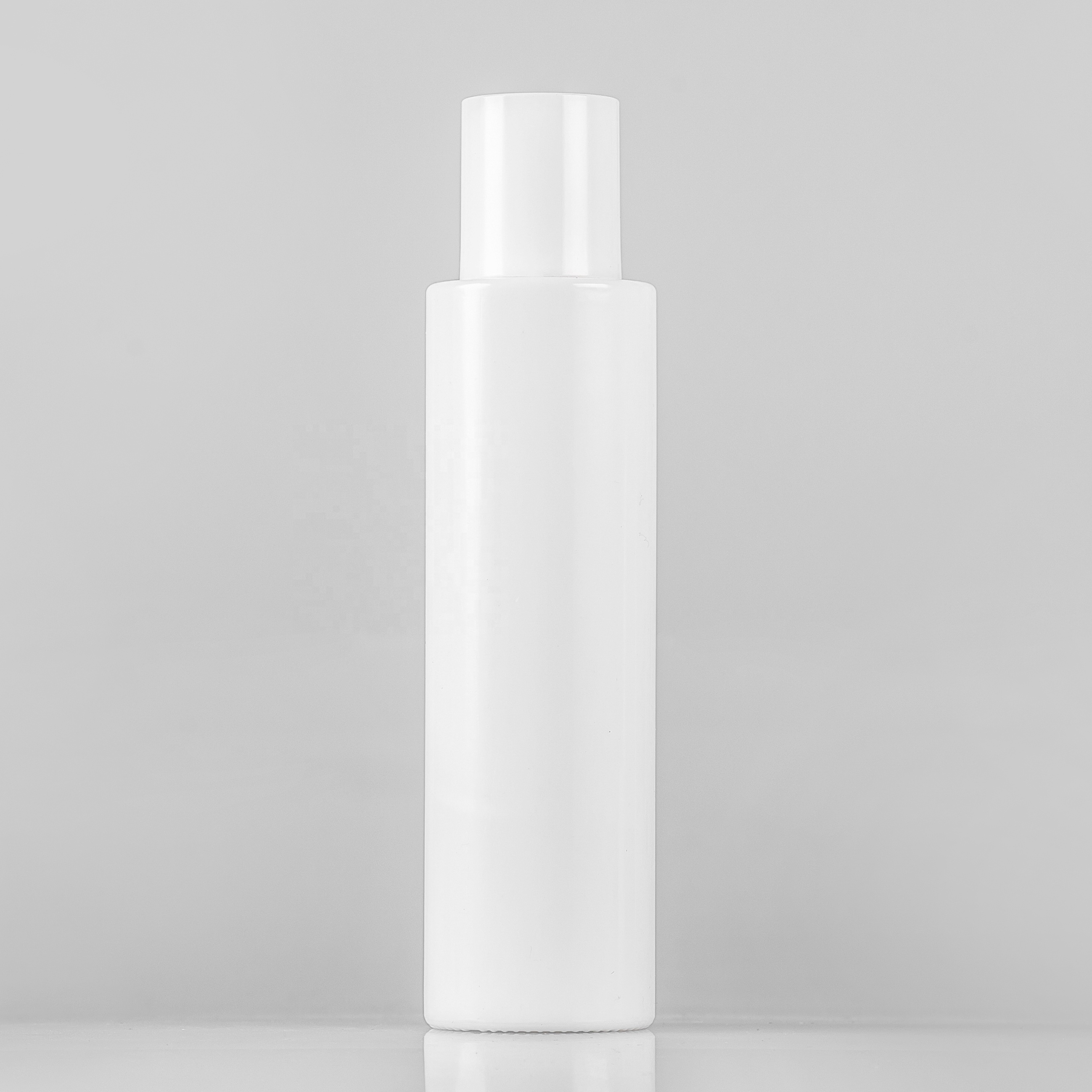 Wholesale price white opal glass flat bottle for skincare cosmetic packaging made in China