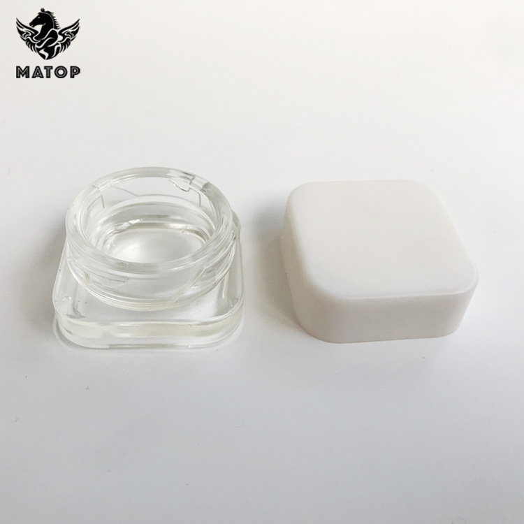 Wholesale production 7ml square jar for hemp concentrate