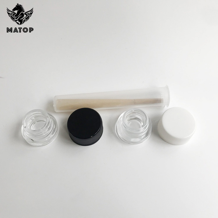 Wholesale production logo printing weed jar for cbd