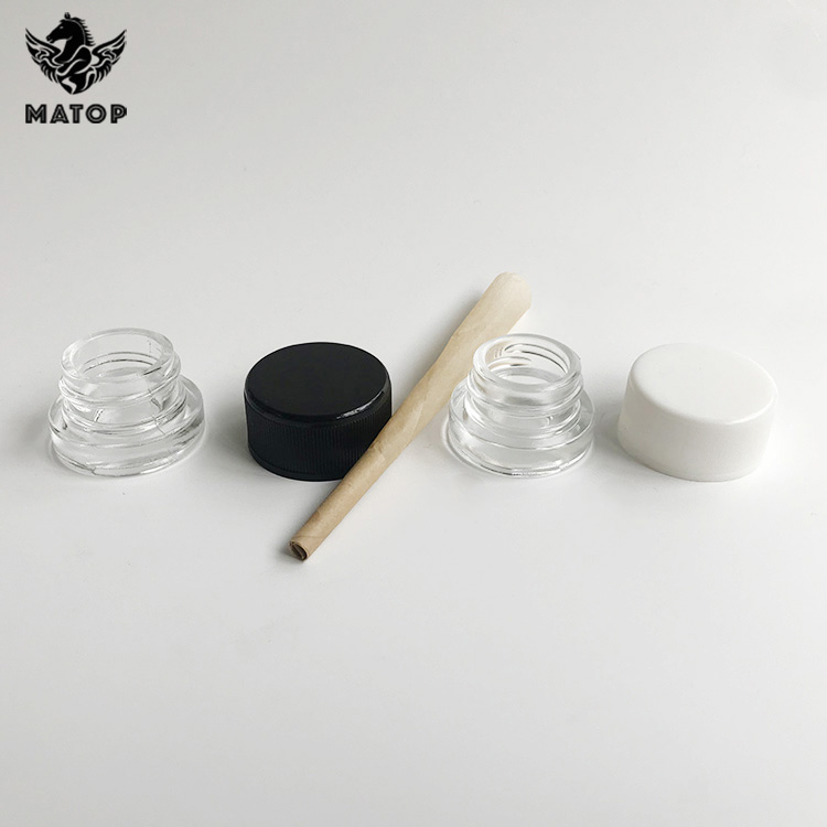 Wholesale production logo printing weed jar for cbd