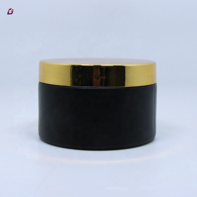 Wholesale refillable empty 4oz 8oz cosmetic glass cream jar round