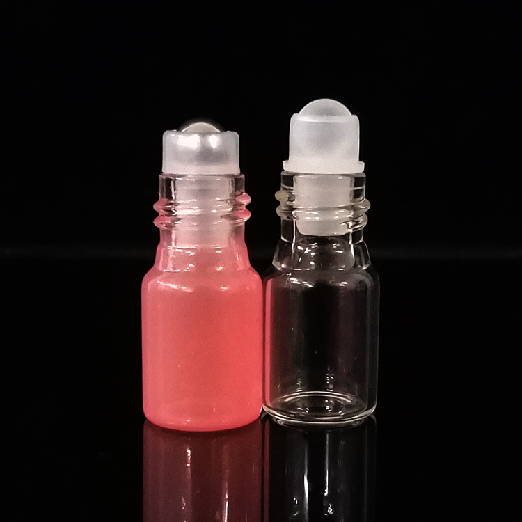 Wholesale roller ball bottle clear essential oil 10ml empty glass roller bottle