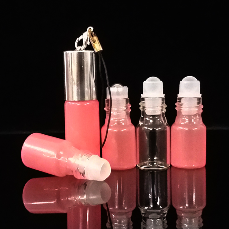 Wholesale roller ball bottle clear essential oil 10ml empty glass roller bottle