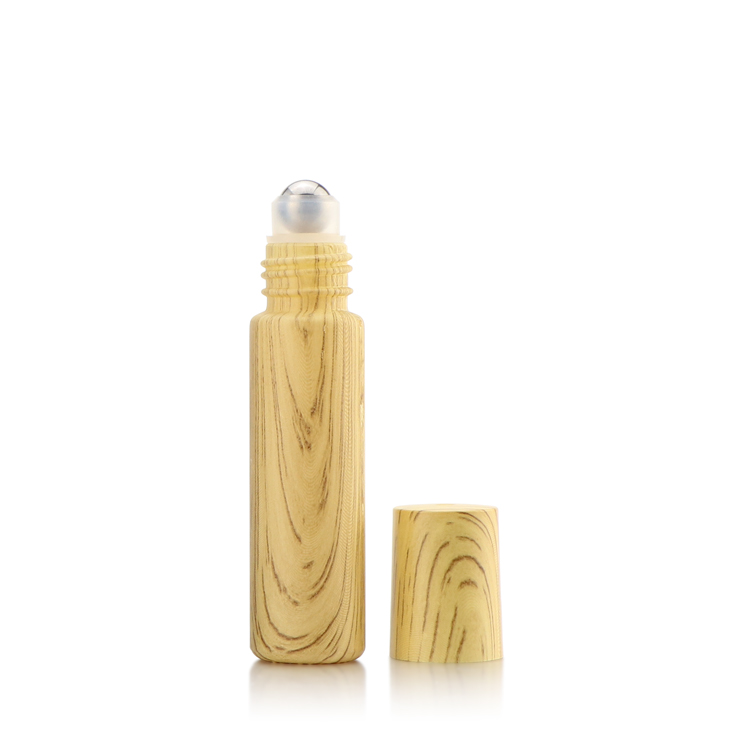 Wholesale roller ball bottle empty essential oil perfume glass roll on bottle 10ml with plastic cap