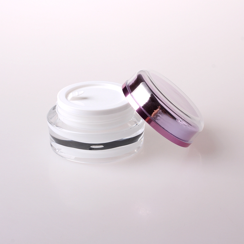 Wholesale round transparent acrylic clear cosmetic jar