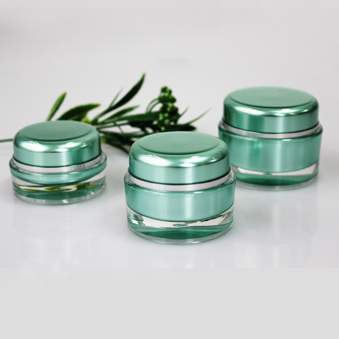 Wholesale round transparent acrylic clear cosmetic jar