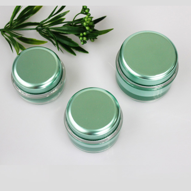 Wholesale round transparent acrylic clear cosmetic jar