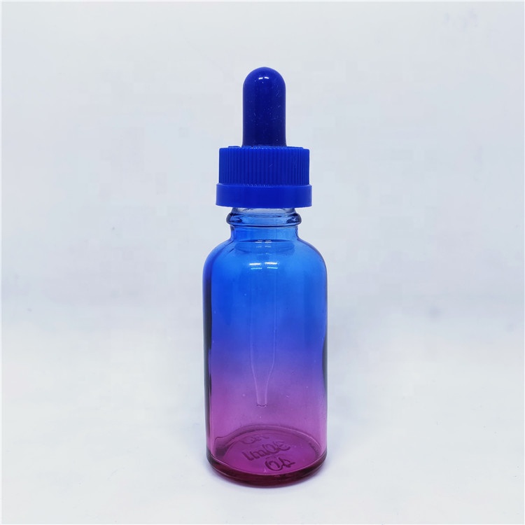 Wholesale same color between glass dropper bottle and plastic rubber serum usage container packing