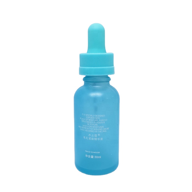 Wholesale same color between glass dropper bottle and plastic rubber serum usage container packing