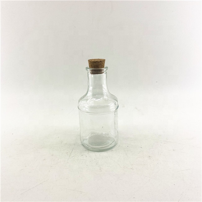 Wholesale sauce jars glass miron glass jars wood lid clear glass jars