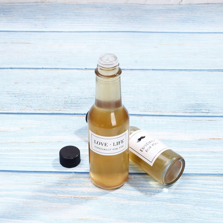 Wholesale sauce packaging glass 5 oz 150ml bbq hot sauce bottles with stopper